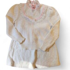 Vintage Disney Winnie the Pooh  knit sweater and skirt set size kids M(5-6)